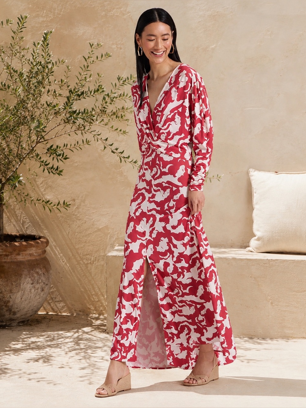 NWT La DoubleJ X  MOTHER XX Dress in Mamma Red Size S